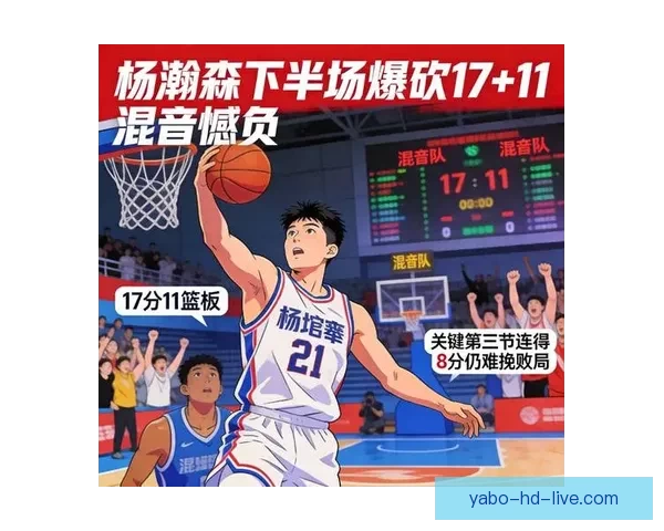 杨瀚森17+11回暖表现不敌猛龙混音34分逆转仍落败